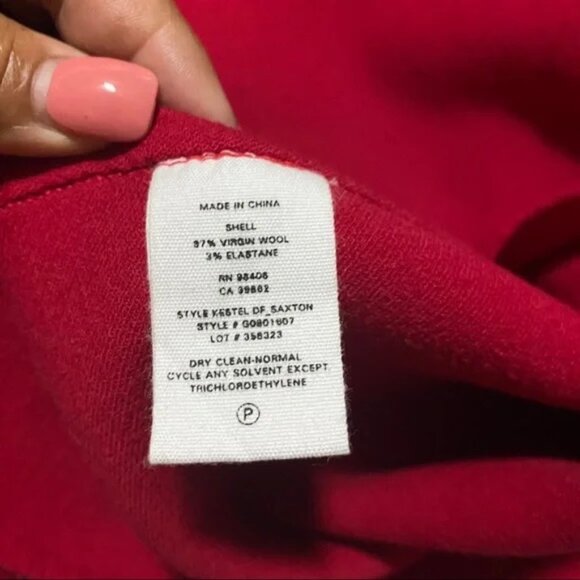 NWT Theory Kestel df Saxton Red Sleeveless Shift Dress $365 - Picture 5 of 7